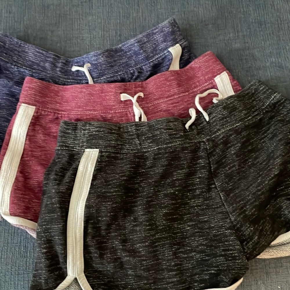 3 pair of justice shorts size small